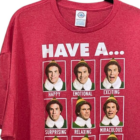 Vintage Elf Mens T-Shirt XXL Have a Holiday Will Ferrell 2003 Christmas Emotions - Picture 3 of 9